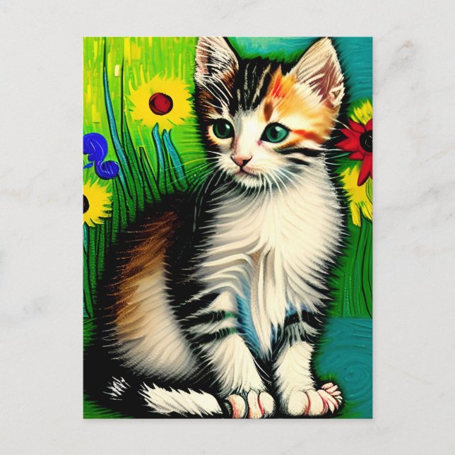 Vincent Cat Gogh-vykort Vykort (Framsida)