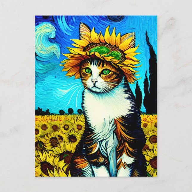 Vincent Cat Gogh-vykort Vykort (Framsida)
