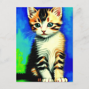 Vincent Cat Gogh-vykort Vykort