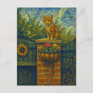 Vincent Cat Gogh-vykort Vykort