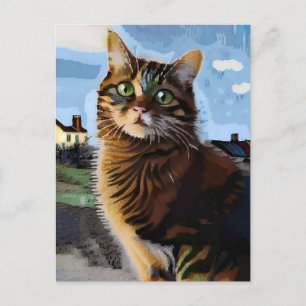 Vincent Cat Gogh-vykort Vykort