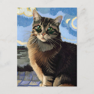 Vincent Cat Gogh-vykort Vykort