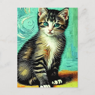 Vincent Cat Gogh-vykort Vykort