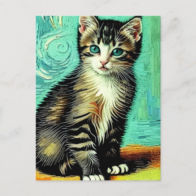 Vincent Cat Gogh-vykort Vykort (Framsida)