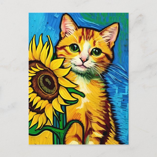 Vincent Cat Gogh-vykort Vykort (Framsida)