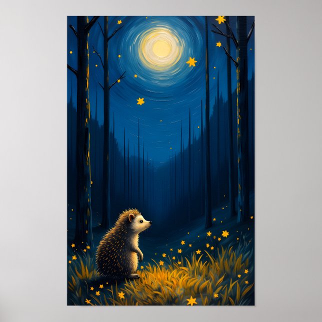 Vincent der Igel im Wald Poster (Framsidan)