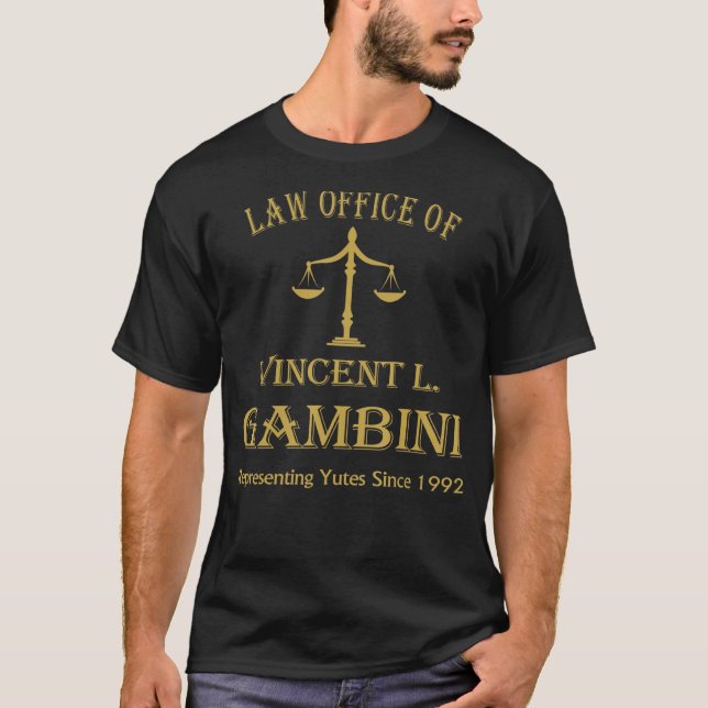 Vincent Gambini advokat vid Law T Shirt (Framsida)