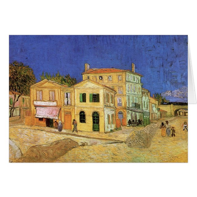 Vincent House i Arles av Vincent van Gogh Hälsningskort (Framsidan Horizontal)
