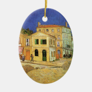 Vincent House i Arles av Vincent van Gogh Julgransprydnad Keramik
