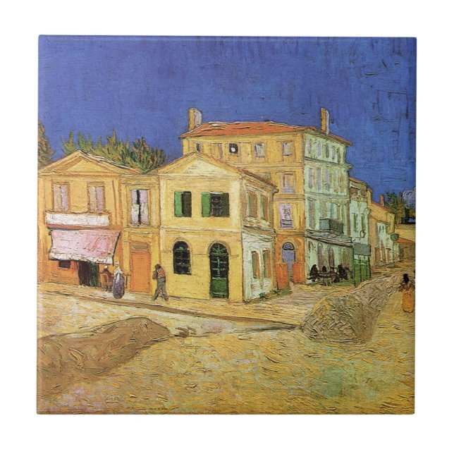 Vincent House i Arles av Vincent van Gogh Kakelplatta (Framsidan)
