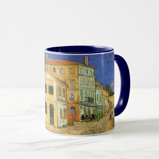 Vincent House i Arles av Vincent van Gogh Mugg (Framsida höger)