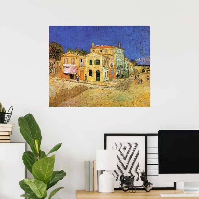 Vincent House i Arles av Vincent van Gogh Poster (Hemmakontoret)