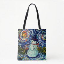 Vincent i Snögubbe Tote