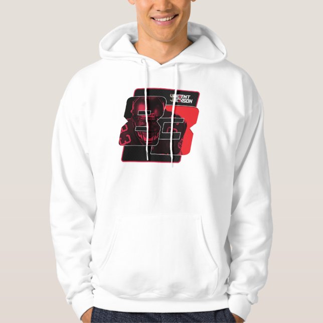 Vincent Jackson manar Hoodie - vit (Framsida)