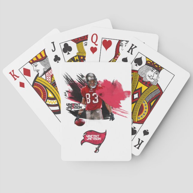 Vincent Jackson som leker kort Spel Kort (Baksidan)