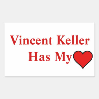 Vincent Keller Stickers Rektangulärt Klistermärke