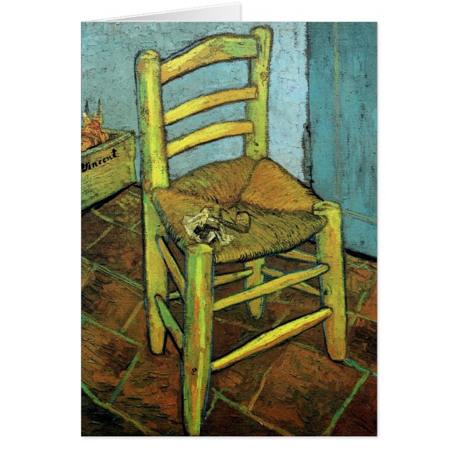 Vincent och hans Pipe Van Gogh Fine Art OBS Kort (Framsidan)
