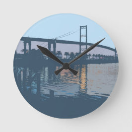 Vincent Thomas Bridge Wall Clock Rund Klocka