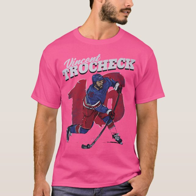Vincent Trocheck New York R Retro T Shirt (Framsida)