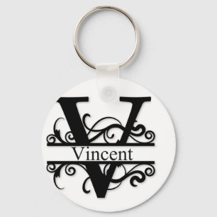 Vincent V Monogram Nyckelring
