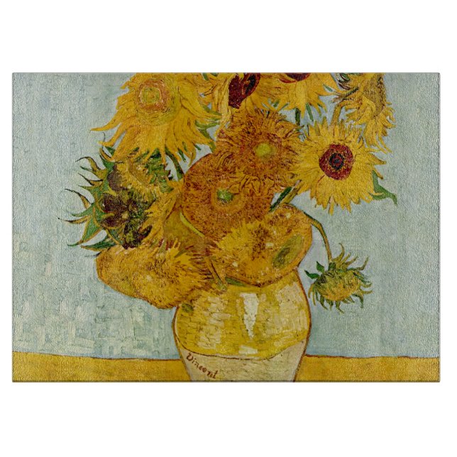 Vincent Van Gogh 12 Solblommor Impressionist (Framsidan)