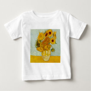 Vincent Van Gogh 12 Solblommor Impressionist T-shirt