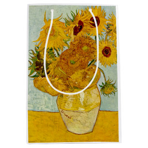 Vincent Van Gogh 12 Solrosor Impressionist