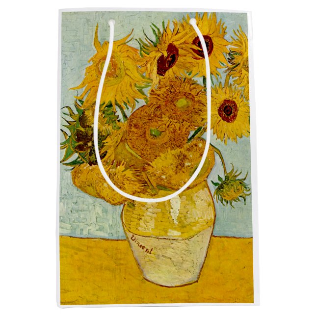Vincent Van Gogh 12 Solrosor Impressionist (Framsidan)