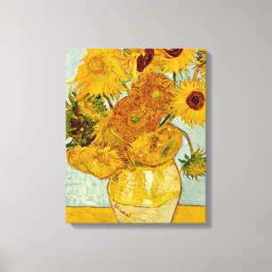 Vincent Van Gogh 12 Solrosor Impressionist Canvastryck