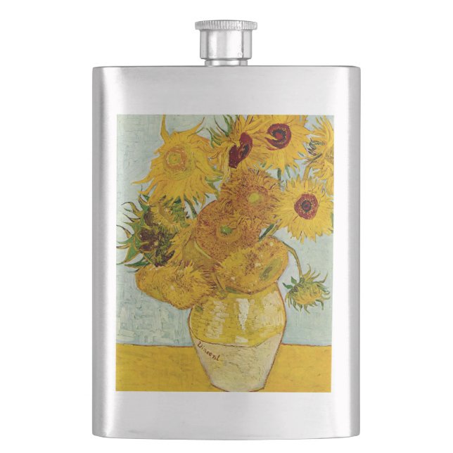 Vincent Van Gogh 12 Solrosor Impressionist Fickplunta (Framsidan)