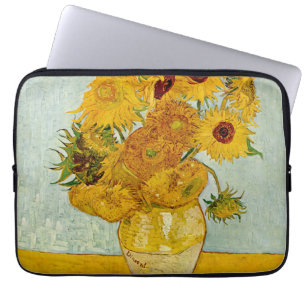 Vincent Van Gogh 12 Solrosor Impressionist Laptop Fodral