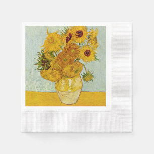 Vincent Van Gogh 12 Solrosor Impressionist Pappersservett