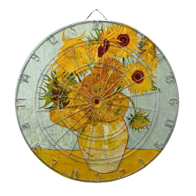 Vincent Van Gogh 12 Solrosor Impressionist Piltavla (Framsidan)