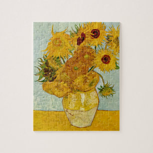 Vincent Van Gogh 12 Solrosor Impressionist Pussel