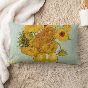 Vincent Van Gogh 12 Solrosor Impressionistisk Lumbarkudde