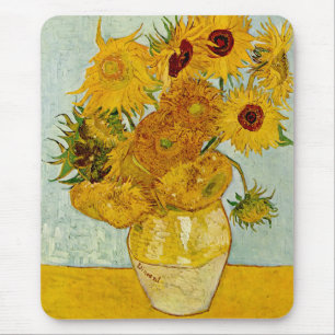 Vincent Van Gogh 12 Solrosor Impressionistisk Musmatta