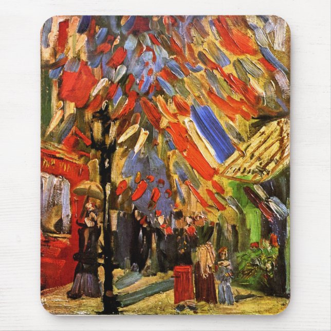 Vincent Van Gogh - 14:e Juli Firande Musmatta (Framsidan)
