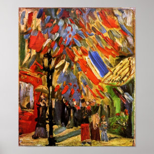 Vincent Van Gogh - 14:e Juli Firande Poster