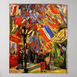 Vincent Van Gogh - 14:e Juli Firande Poster