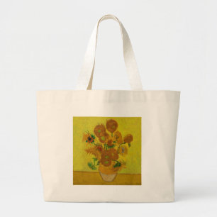 Vincent Van Gogh 15 Solblommor Painting Jumbo Tygkasse