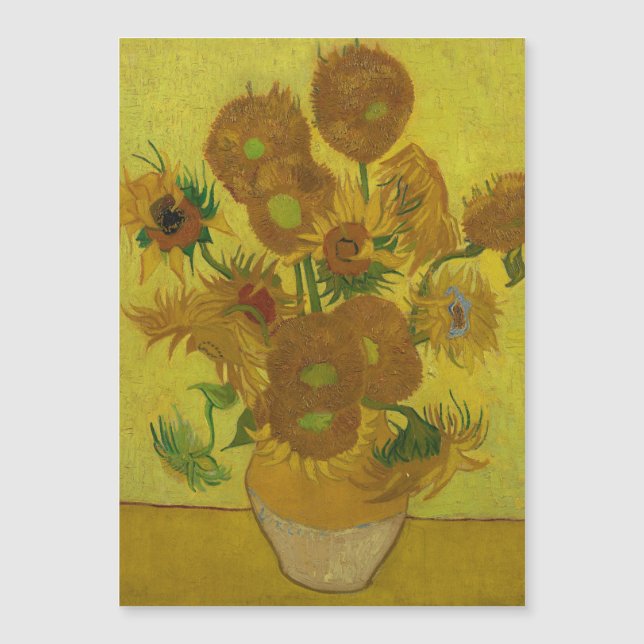 Vincent Van Gogh 15 solrosor målning (Framsida)