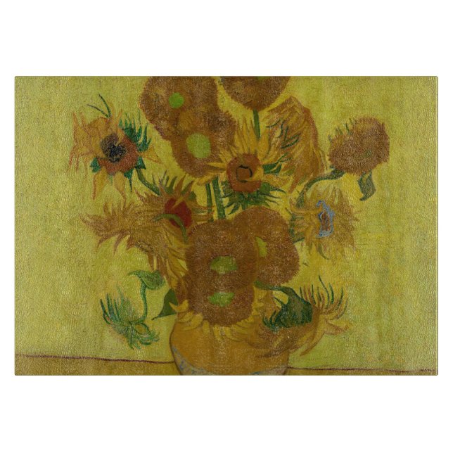 Vincent Van Gogh 15 solrosor målning (Framsidan)
