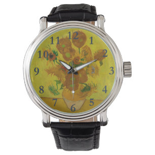 Vincent Van Gogh 15 solrosor målning Armbandsur