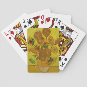 Vincent Van Gogh 15 solrosor målning Casinokort
