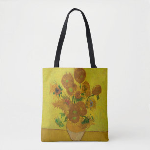Vincent Van Gogh 15 solrosor målning Tygkasse