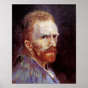 Vincent Van Gogh - 1887 Självporträtt Painting Poster