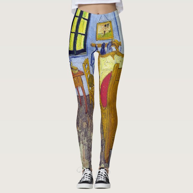 Vincent Van Gogh 1888 sovrummet på Arles Leggings (Framsida)