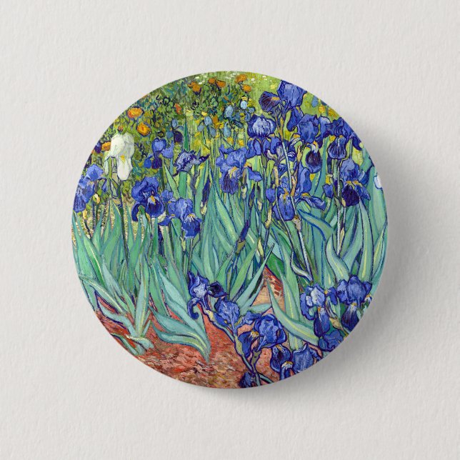 Vincent Van Gogh 1889 Irises Knapp (Framsida)