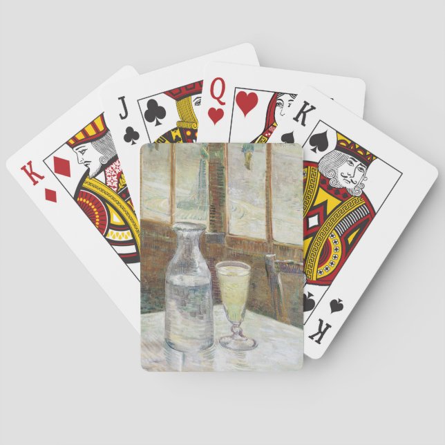 Vincent van Gogh Absinthe Berömd Painting Casinokort (Baksidan)