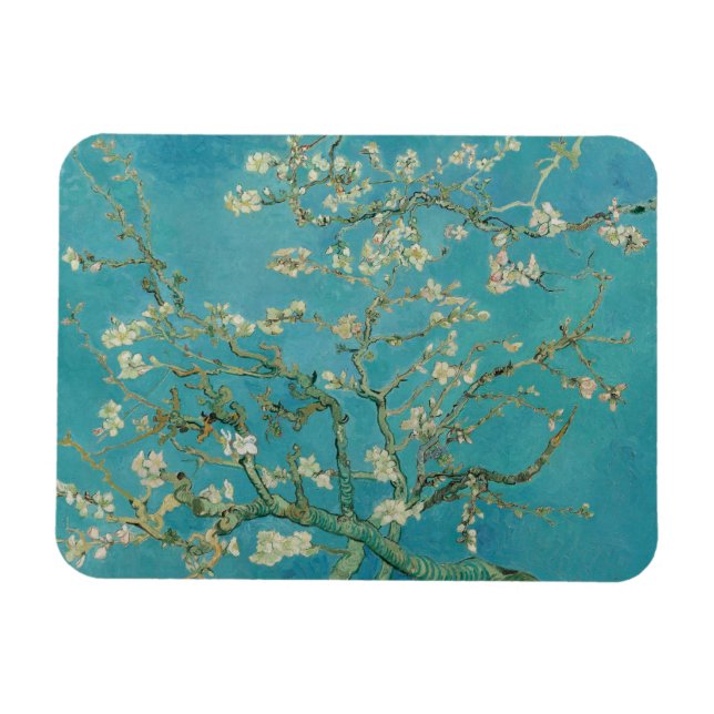 Vincent Van Gogh, Almond Blommar, Amandelbloesem Magnet (Horisontell)